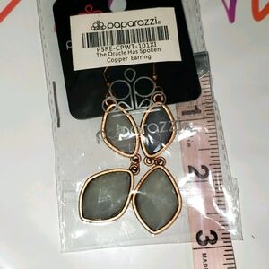 Paparazzi long earrings and bracelet